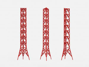 Sci fi Mast 7 3D Model