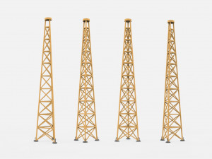 Sci fi Mast 7 3D Model