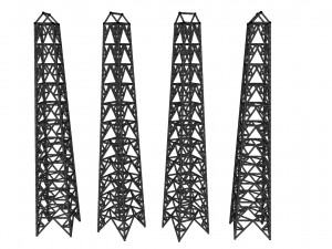 Sci fi Mast 7 3D Model
