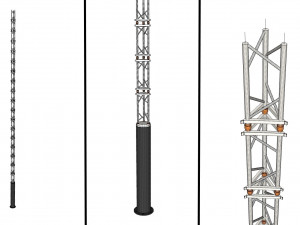 Sci fi Mast 7 3D Model