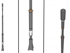 Sci fi Mast 7 3D Model