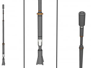 Sci fi Mast 7 3D Model