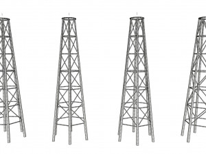 Sci fi Mast 7 3D Model