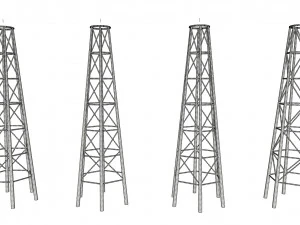 Sci fi Mast 7 3D Model