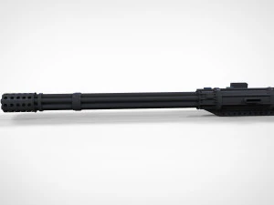 minigatling Modelo 3D