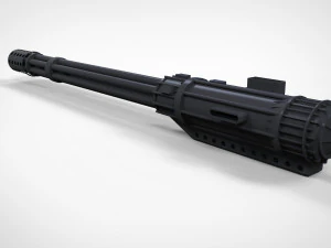 minigatling Modelo 3D
