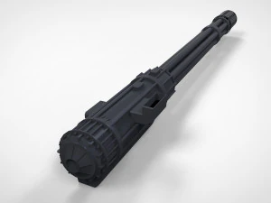 minigatling Modelo 3D