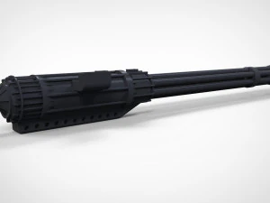 minigatling Modelo 3D
