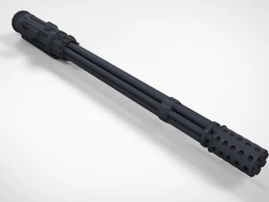 minigatling Modelo 3D