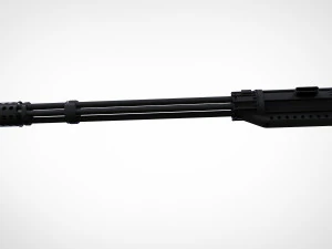 minigatling Modelo 3D