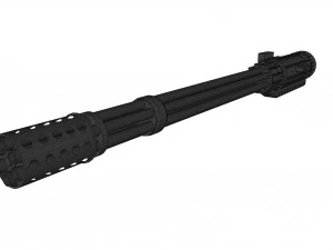 minigatling Modelo 3D