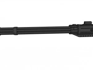 minigatling Modelo 3D