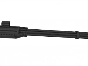 minigatling Modelo 3D