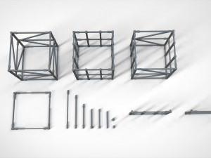 Metal truss 1 Model 3D