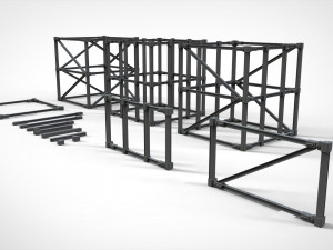 Metal truss 1 Model 3D