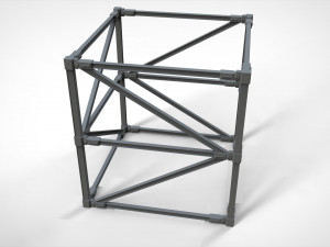 Metal truss 1 Model 3D