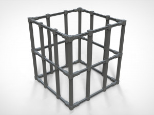 Metal truss 1 Model 3D