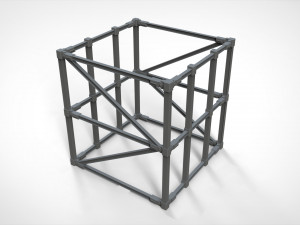 Metal truss 1 Model 3D