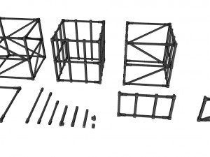 Metal truss 1 Model 3D