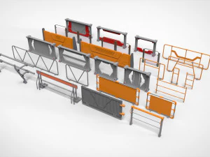 Pagar fiksi ilmiah 2 Model 3D