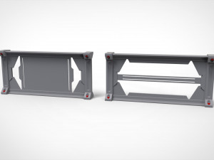 Sci-fi railing 2 3D Модель