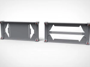 Science-Fiction-Gel&auml;nder 2 3D Modell