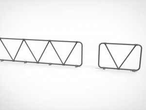 Sci-fi railing 2 3D Модель