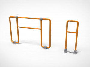 Sci-fi railing 2 3D Модель