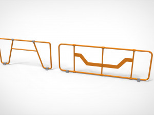 Sci-fi railing 2 3D Модель