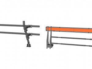 Sci-fi railing 2 3D Модель