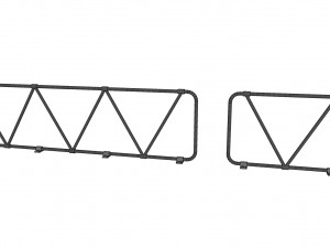 Sci-fi railing 2 3D Модель