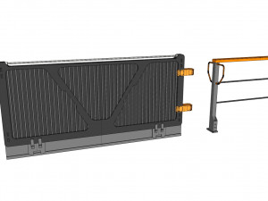 Sci-fi railing 2 3D Модель