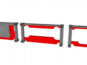 Sci-fi railing 2 3D Модель