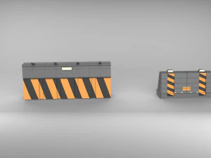 weg barri&egrave;re 3D Model