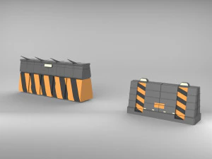 weg barri&egrave;re 3D Model