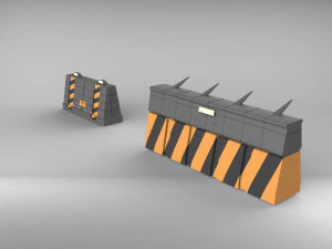 weg barri&egrave;re 3D Model