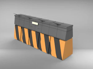 weg barri&egrave;re 3D Model
