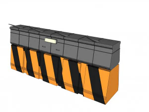 weg barri&egrave;re 3D Model