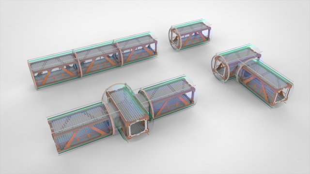 Sci fi modular environment 1 3D मॉडल .c4d .max .obj .3ds .fbx .stl .blend 