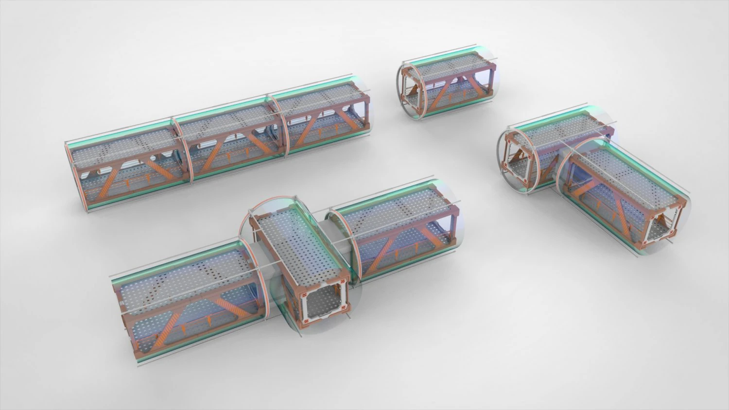 Sci fi modular environment 1 3D Model .c4d .max .obj .3ds .fbx .stl .blend
