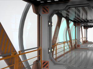 Sci fi modular environment 1 3D मॉडल