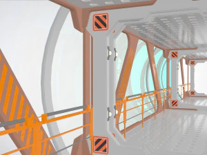 Sci fi modular environment 1 3D Model