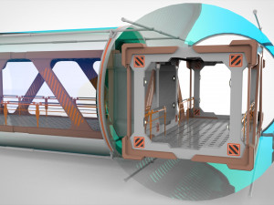 Sci fi modular environment 1 3D मॉडल