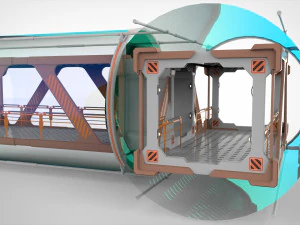 Sci fi modular environment 1 3D Model