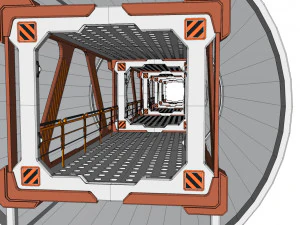 Sci fi modular environment 1 3D Model