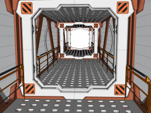 Sci fi modular environment 1 3D मॉडल