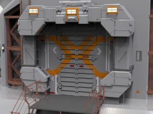Sci fi hub 3D 模型