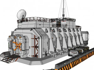 Sci fi hub 3D Model