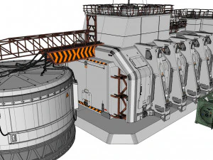 Sci fi hub 3D Model