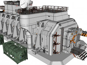 Sci fi hub 3D Model